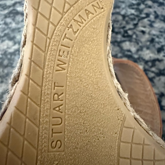 Stuart Weitzman Tan Wedge Sandals - Picture 6 of 9